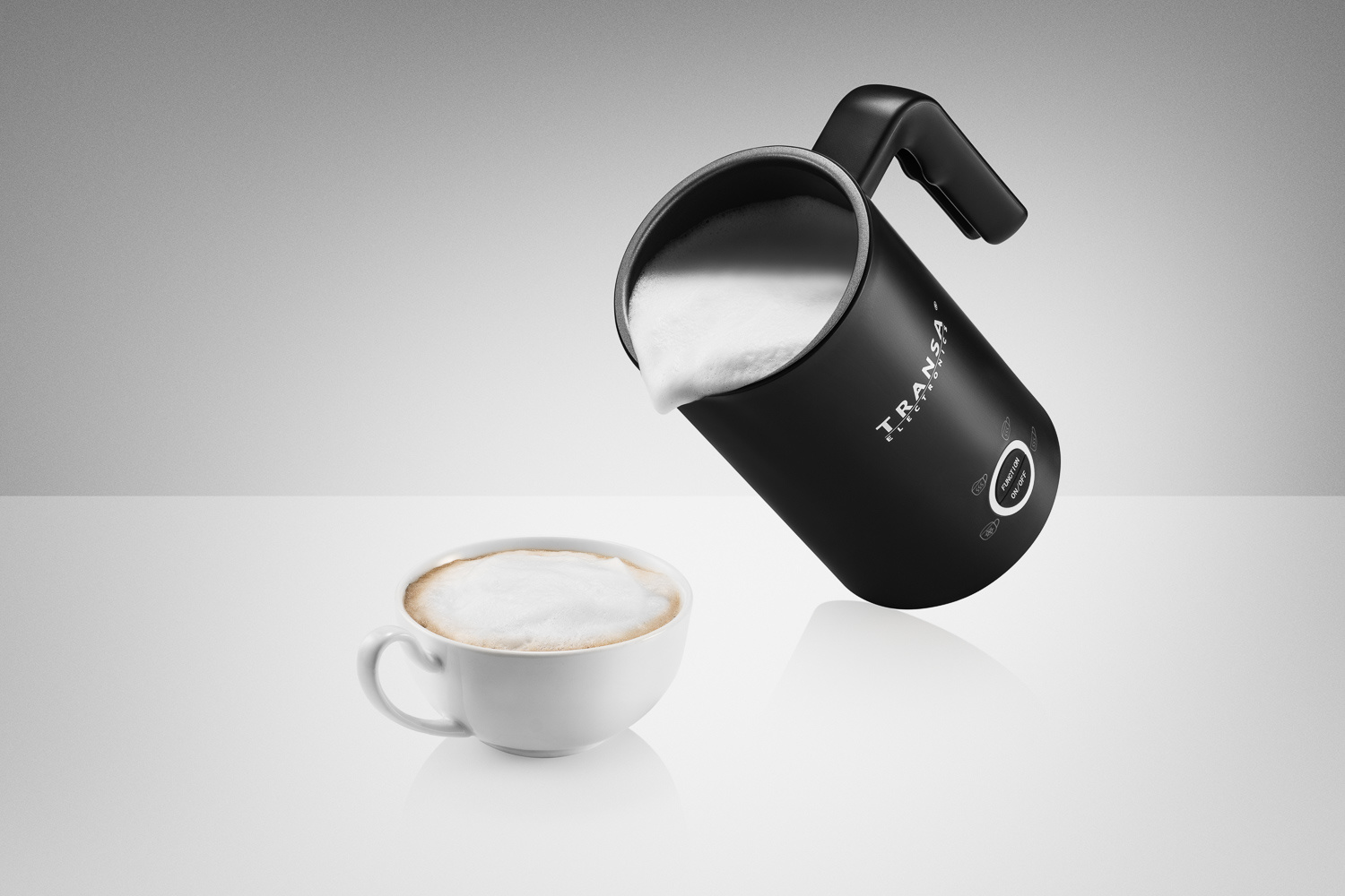 Pojemność spieniacza MilkyBlack 150 ml spienianie 300 ml mieszanie